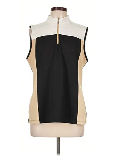 Pre-owned D&co. Sleeveless Blouse In Gold