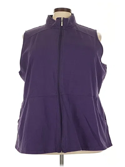 Pre-owned D&co. Sweater Vest In Purple