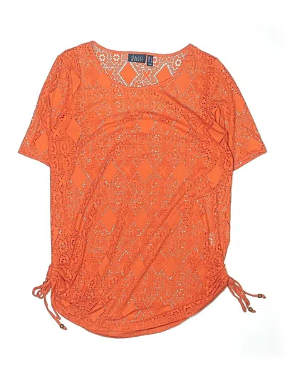 Pre-owned D&co. Swimsuit Cover Up In Orange