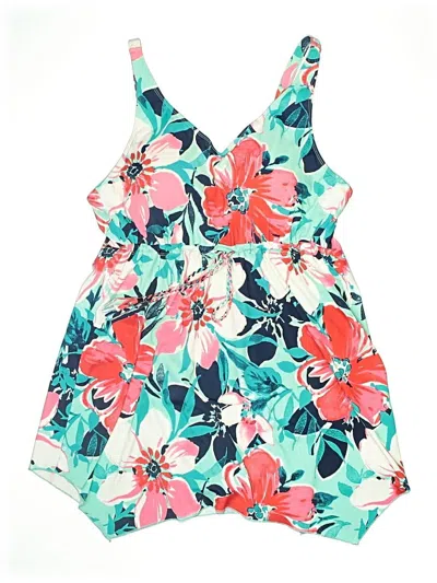 Pre-owned D&co. Swimsuit Cover Up In Teal