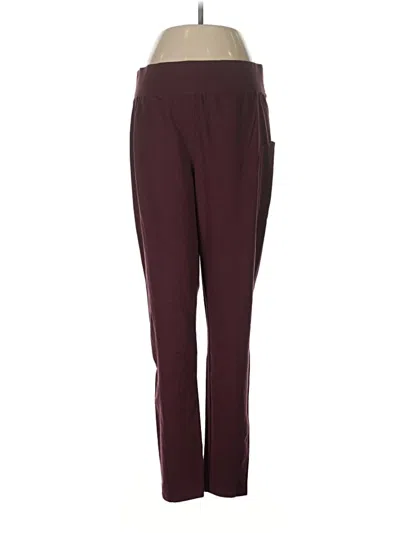 Pre-owned D&co. Track Pants In Burgundy