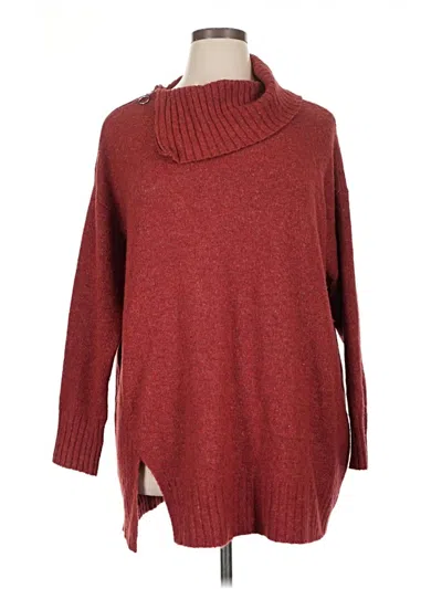 Pre-owned D&co. Turtleneck Sweater In Red
