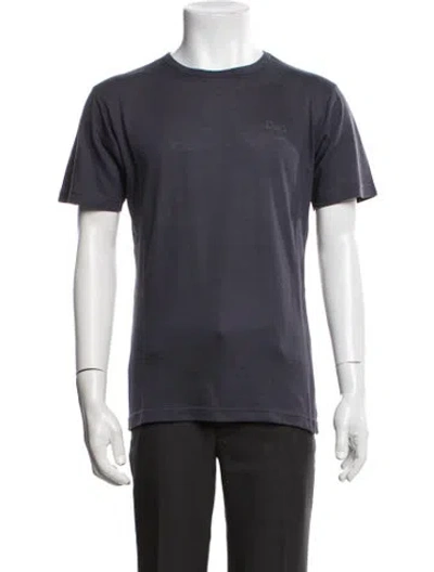 Pre-owned D&g 2000's Crew Neck T-shirt In Blue