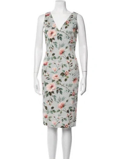 Pre-owned D&g 2000's Knee-length Dress In Blue