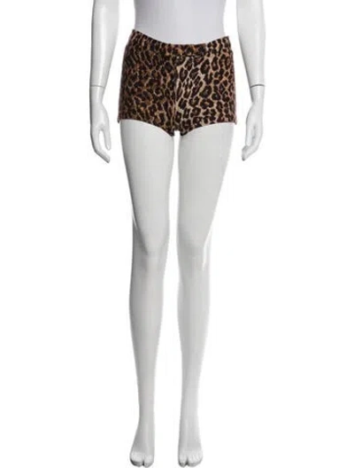 Pre-owned D&g 2000's Mini Shorts In Brown