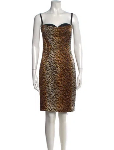 Pre-owned D&g 2010's Knee-length Dress In Multi