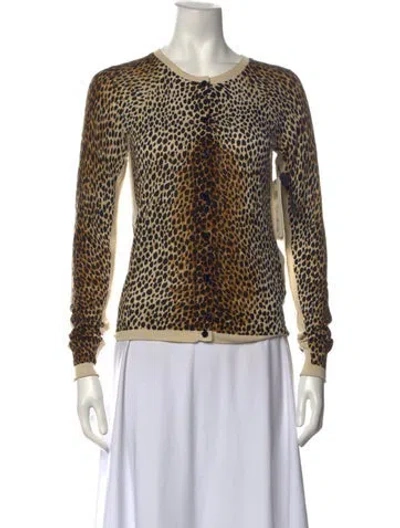 Pre-owned D&g 2010's Silk Sweater In Neutrals