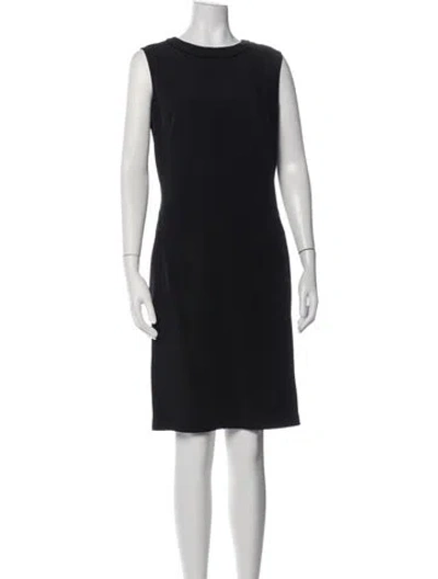 Pre-owned D&g Acetate Knee-length Dress In Black