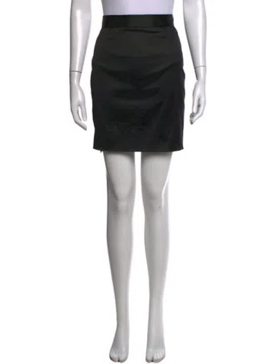 Pre-owned D&g Acetate Mini Skirt In Black
