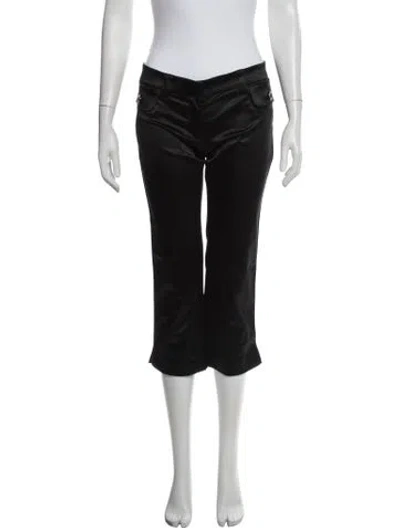 Pre-owned D&g Acetate Straight Leg Pants W/ Tags In Black