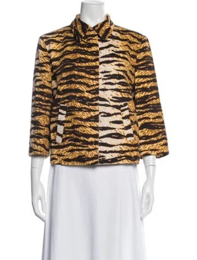 Pre-owned D&g Animal Print Jacket In Multi