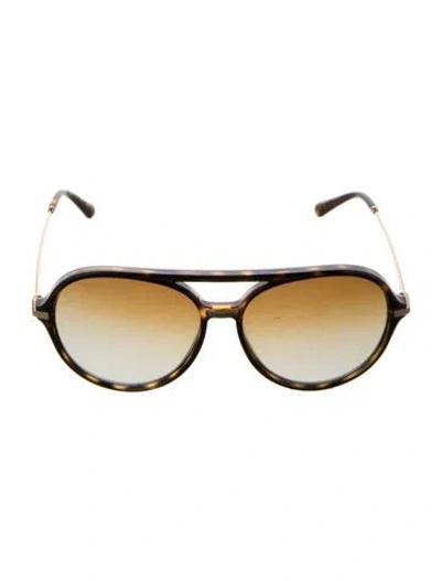 Pre-owned D&g Aviator Gradient Sunglasses In Brown