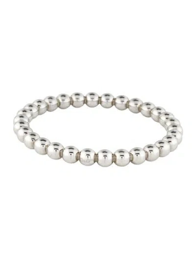 Pre-owned D&g Beaded Rigid Bangle Bracelet, 8.25" In Multi