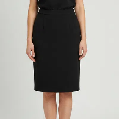 Pre-owned D & G Black Wool Blend Knee Length Skirt M
