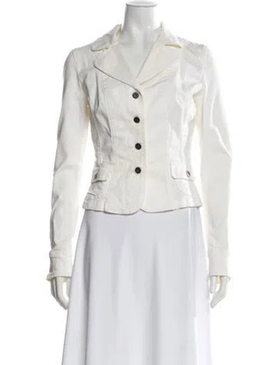 Pre-owned D&g Blazer In White