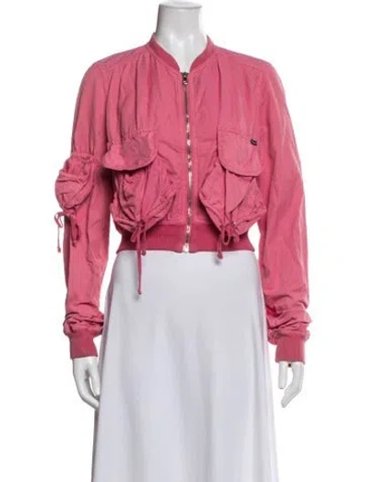 Pre-owned D&g Bomber Jacket In Pink