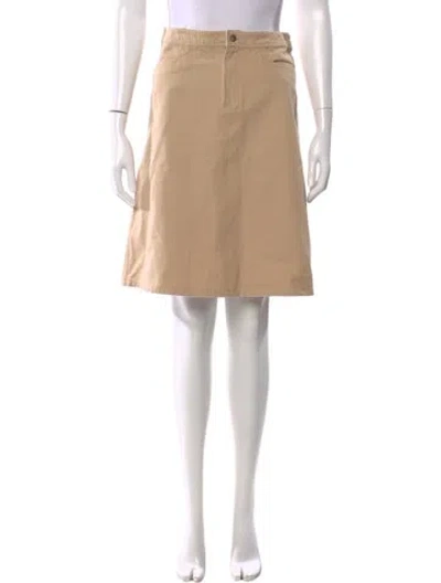 Pre-owned D&g Braided Accents Knee-length Skirt In Neutral