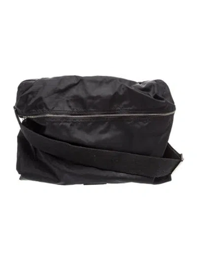 Pre-owned D&g Canvas Messenger Bag In Black