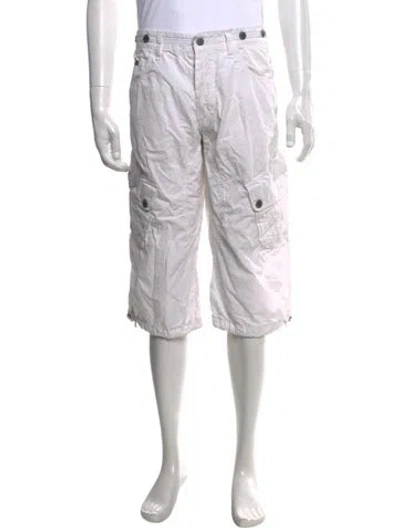Pre-owned D&g Cargo Shorts In White