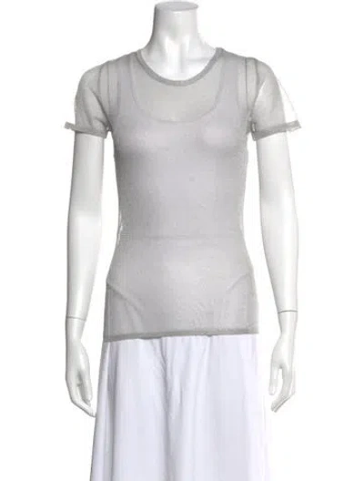 Pre-owned D&g Cashmere Crew Neck Top In Grey