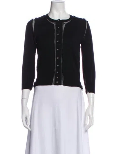 Pre-owned D&g Cashmere Scoop Neck Sweater In Black