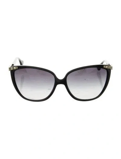 Pre-owned D&g Cat-eye Gradient Sunglasses In Black