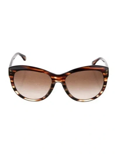 Pre-owned D&g Cat-eye Gradient Sunglasses In Brown