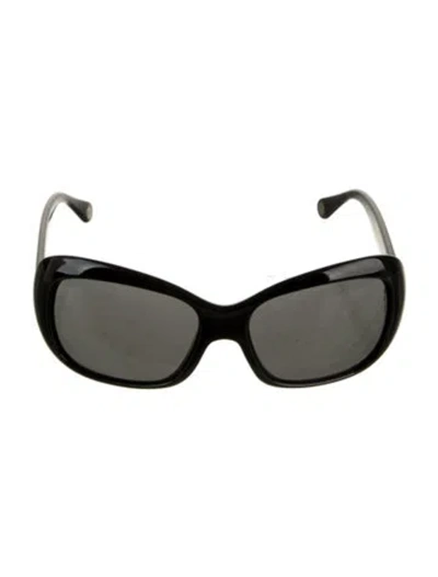 Pre-owned D&g Cat-eye Tinted Sunglasses In Black