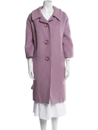 Pre-owned D&g Coat In Purple