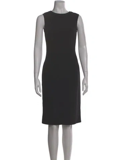 Pre-owned D&g Crew Neck Knee-length Dress In Black