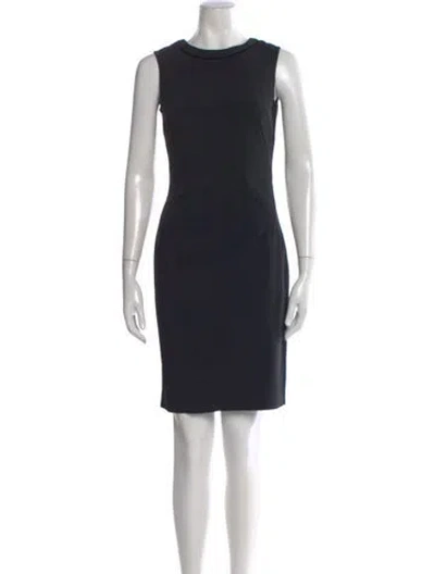 Pre-owned D&g Crew Neck Knee-length Dress In Black