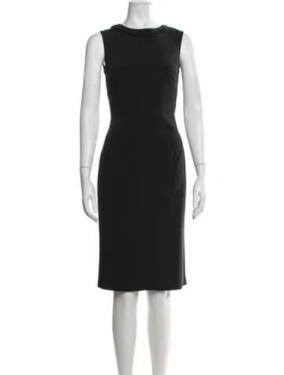 Pre-owned D&g Crew Neck Knee-length Dress In Black