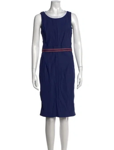 Pre-owned D&g Crew Neck Knee-length Dress In Multi