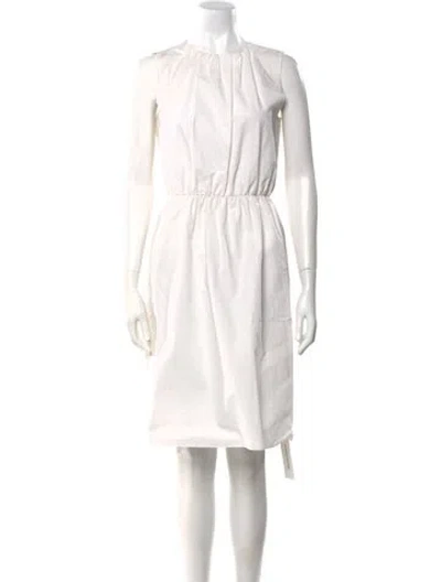 Pre-owned D&g Crew Neck Knee-length Dress In Neutral