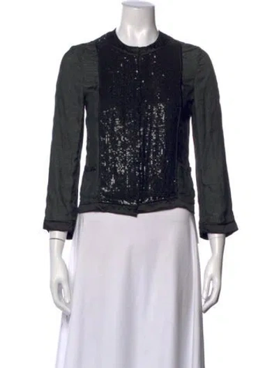 Pre-owned D&g Crew Neck Long Sleeve Top In Black