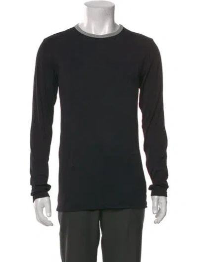 Pre-owned D&g Crew Neck Long Sleeve T-shirt In Black