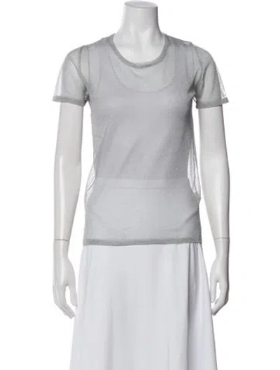 Pre-owned D&g Crew Neck Short Sleeve T-shirt In White