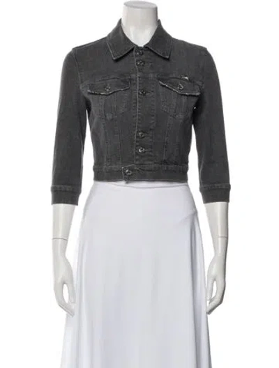 Pre-owned D&g Denim Jacket In Black