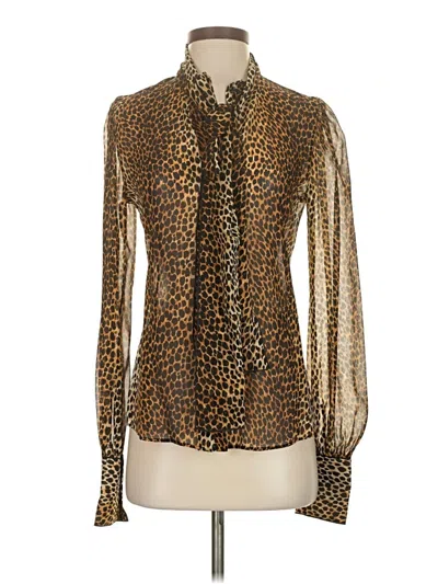 Pre-owned D&g Dolce & Gabbana Long Sleeve Blouse In Orange