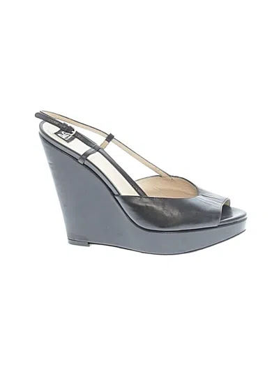 Pre-owned D&g Dolce & Gabbana Wedges In Black