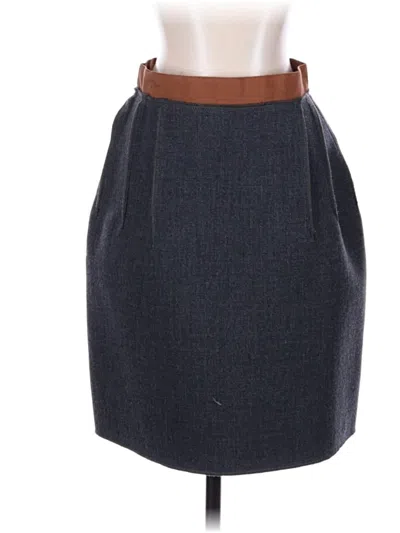 Pre-owned D&g Dolce & Gabbana Wool Skirt In Gray