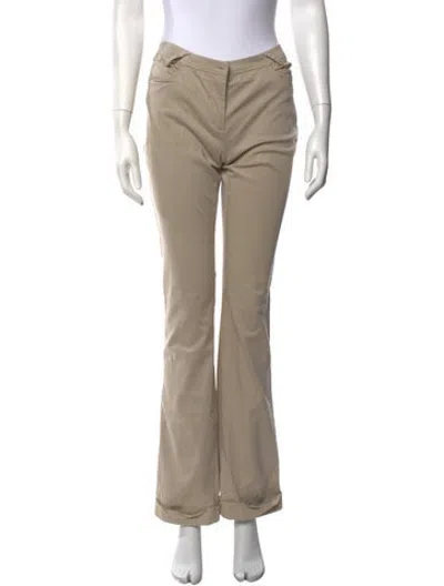 Pre-owned D&g Flared Pants In Neutrals