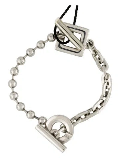 Pre-owned D&g Geometric Link Bracelet, 7.75" In Multi