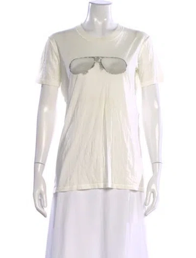 Pre-owned D&g Graphic Print Crew Neck T-shirt In Neutral