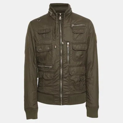 Pre-owned D & G Green Nylon Drawstring Jacket M