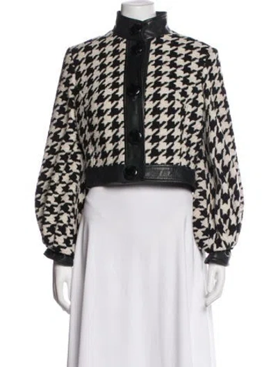 Pre-owned D&g Houndstooth Print Jacket In Multi