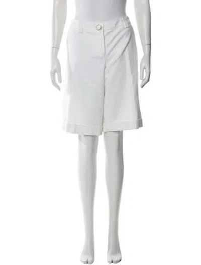 Pre-owned D&g Knee-length Shorts In White