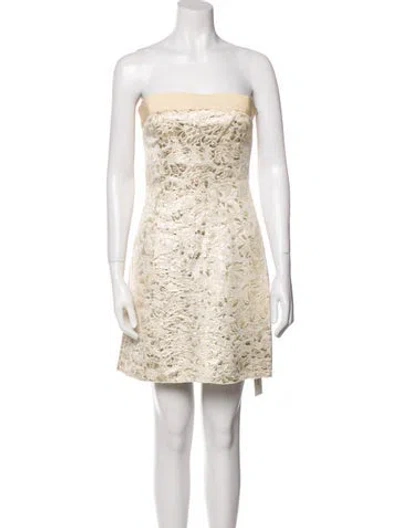 Pre-owned D&g Lace Pattern Mini Dress
