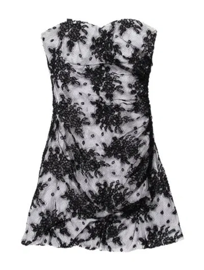 Pre-owned D&g Lace Pattern Mini Dress In Multicolor