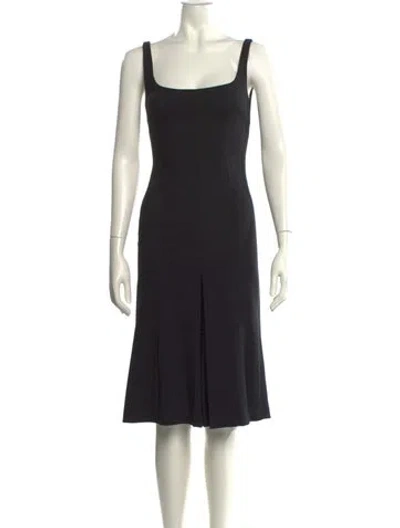 Pre-owned D&g Late 1990's - Early 2000's Midi Length Dress In Black